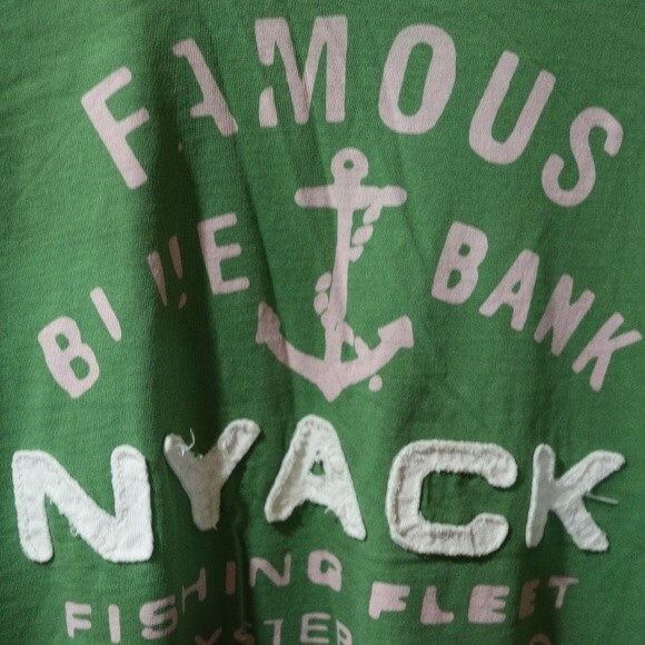 LOGG by H&M Green Graphic T-shirt – Nyack Fishing Design Medium - Picture 4 of 9